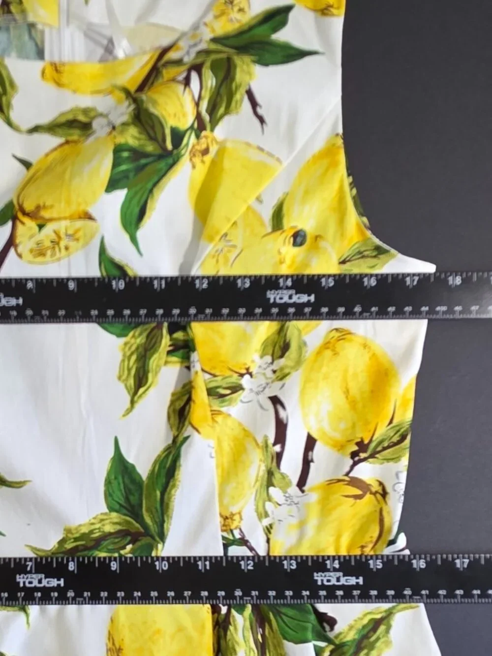Grace Karin Lemon Print Fit & Flare Midi Dress NWT Large - Picture 7 of 10